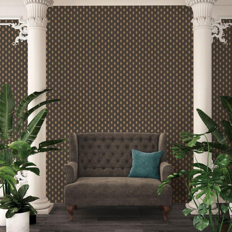 Tapete Beige, Creme, Schwarz, Anthrazit Architects Paper Vliestapete (1021360)