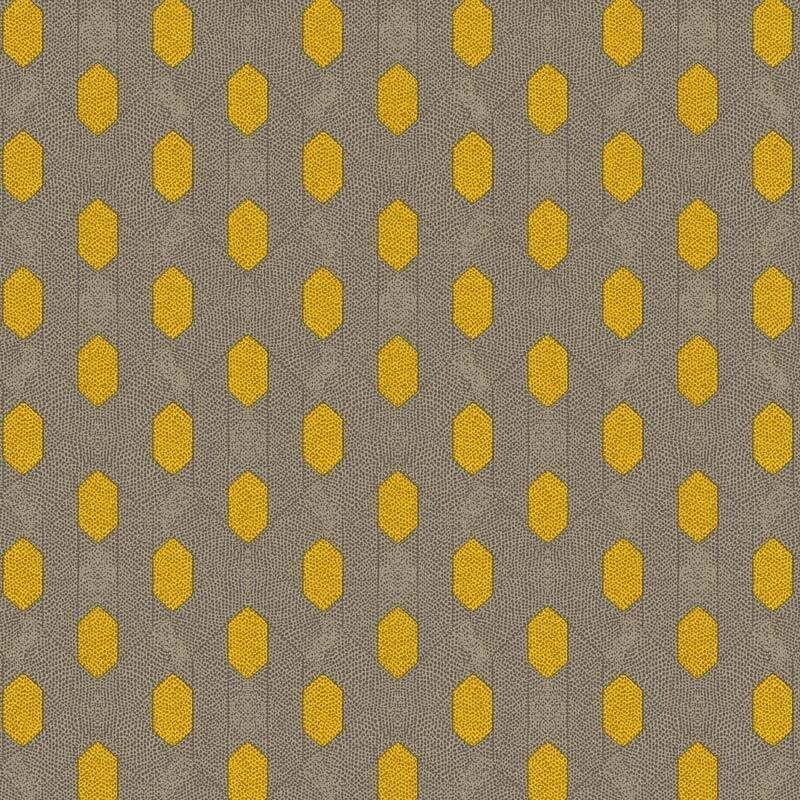 Tapete Gelb, Vanille, Grau, Silber Architects Paper Vliestapete (1028784)