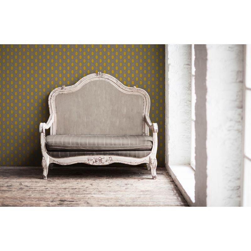 Tapete Gelb, Vanille, Grau, Silber Architects Paper Vliestapete (1028784)