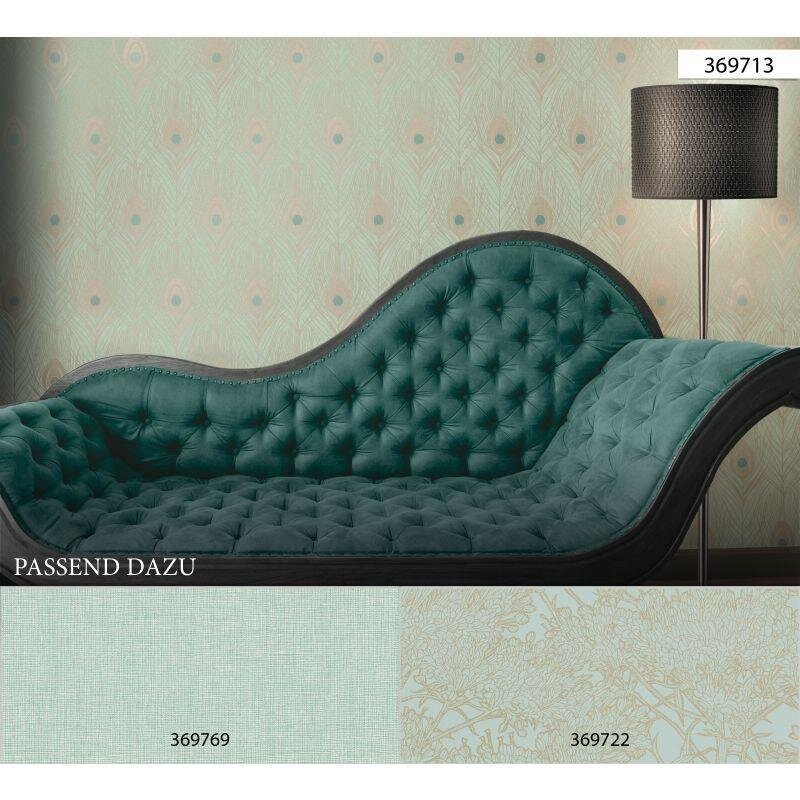 Tapete Braun, Türkis Architects Paper Vliestapete (1028772)