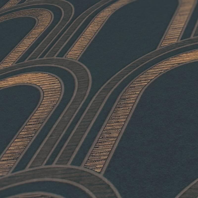 Tapete Schwarz, Anthrazit Architects Paper Vliestapete (1043616)