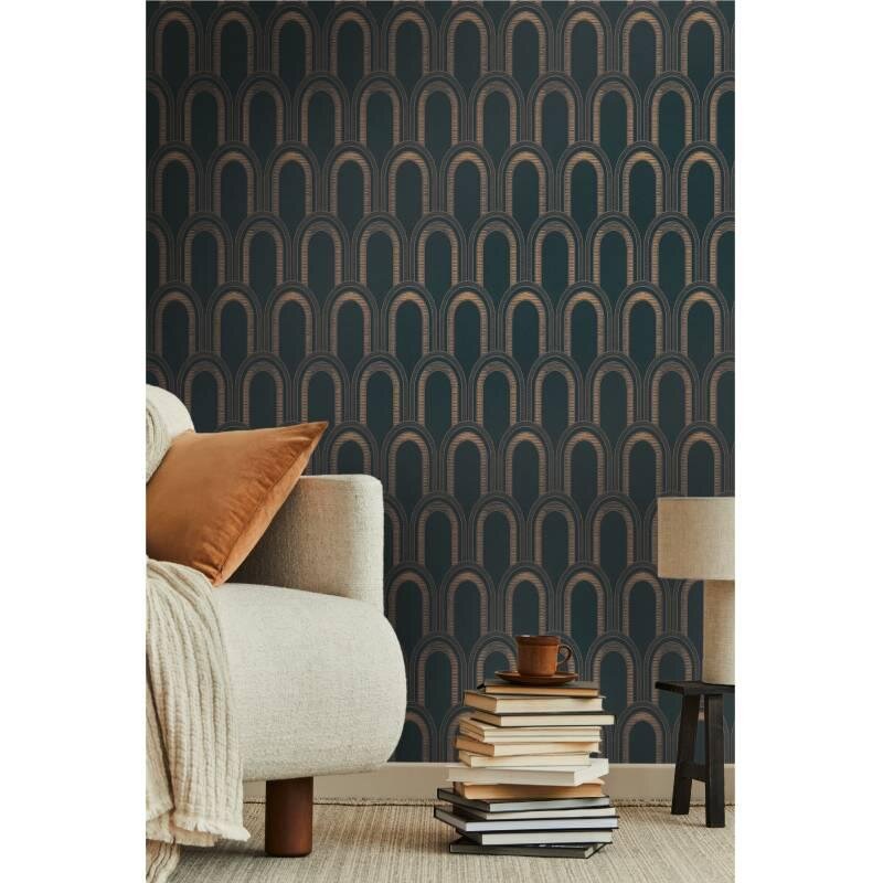 Tapete Schwarz, Anthrazit Architects Paper Vliestapete (1043616)