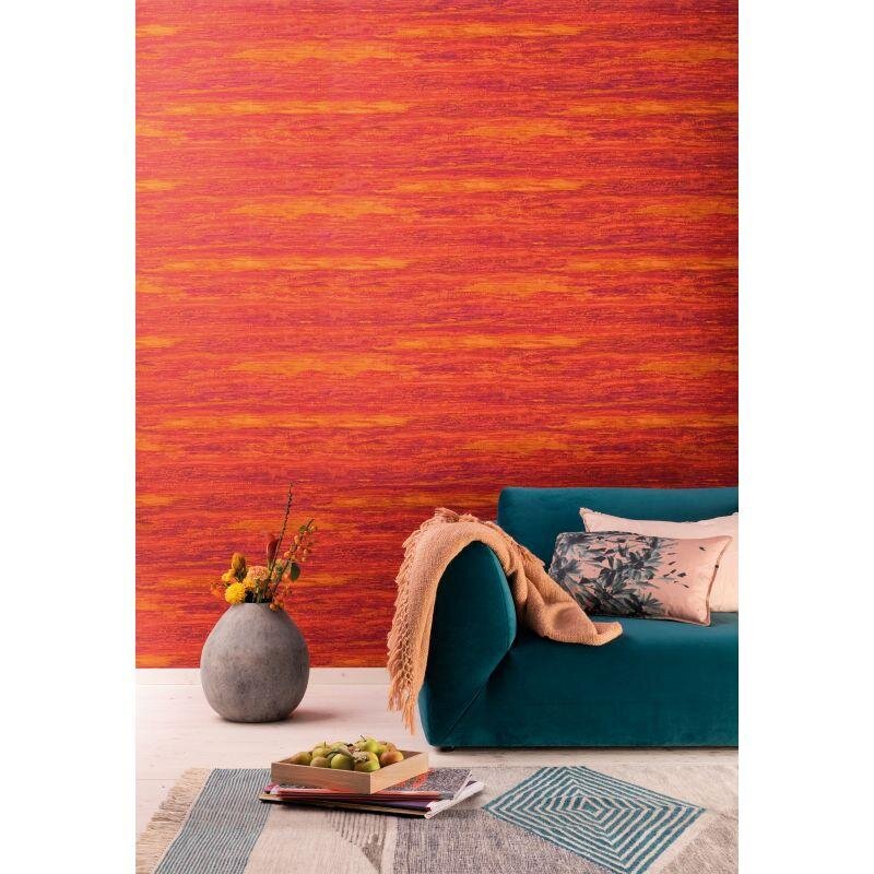 Tapete Rot, Orange, Terrakotta, Lila, Flieder Marburg Vliestapete (1032873)
