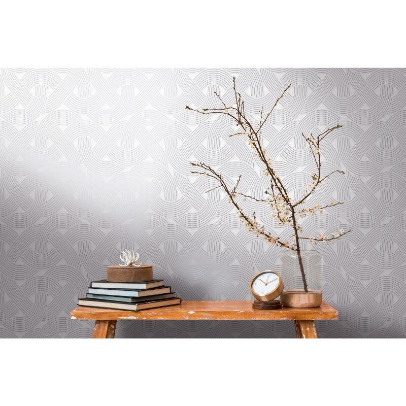 Tapete Grau, Silber, Weiß Architects Paper Vliestapete (1043614)