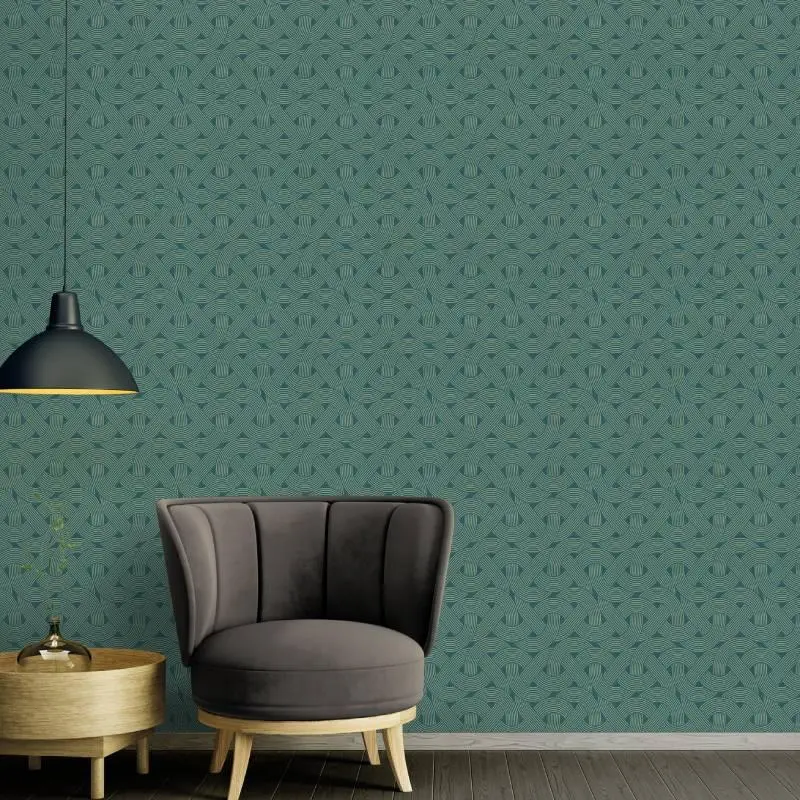 Tapete Blau, Grün, Petrol, Gold Architects Paper Vliestapete (1043613)