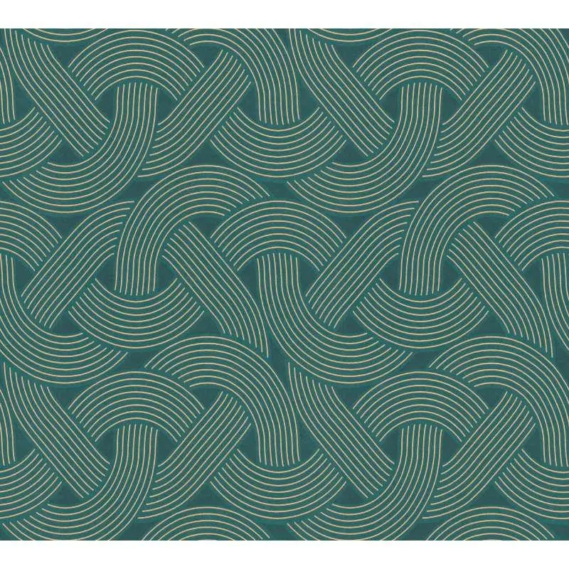 Tapete Blau, Grün, Petrol, Gold Architects Paper Vliestapete (1043613)