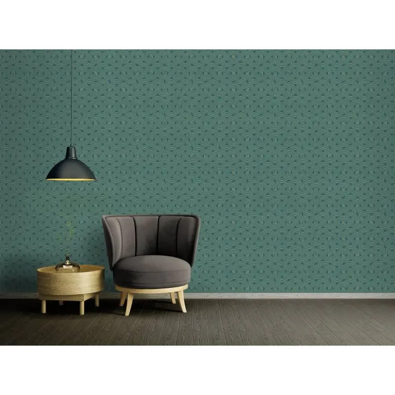 Tapete Blau, Grün, Petrol, Gold Architects Paper Vliestapete (1043613)