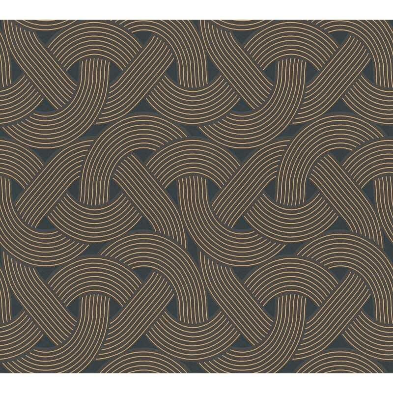 Tapete Schwarz, Gold Architects Paper Vliestapete (1043611)