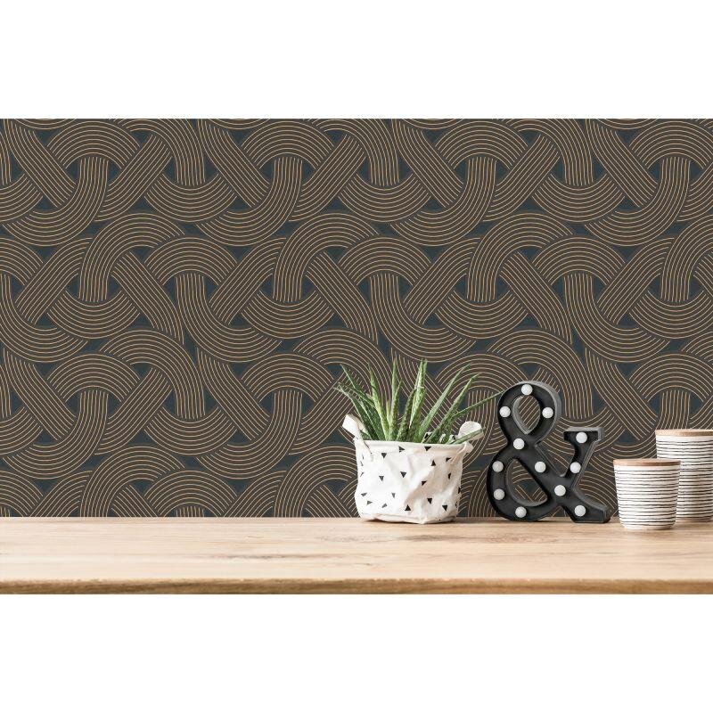 Tapete Schwarz, Gold Architects Paper Vliestapete (1043611)