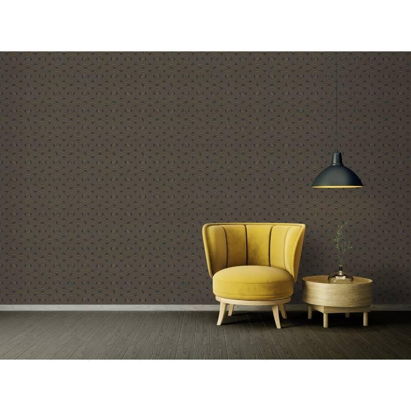 Tapete Schwarz, Gold Architects Paper Vliestapete (1043611)