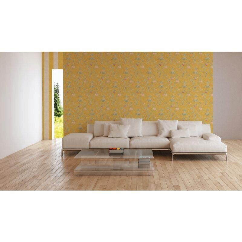 Tapete Gelb, Vanille, Grün livingwalls Vliestapete (1028498)