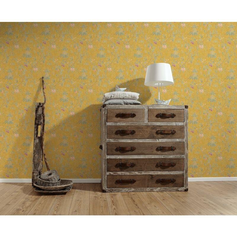 Tapete Gelb, Vanille, Grün livingwalls Vliestapete (1028498)