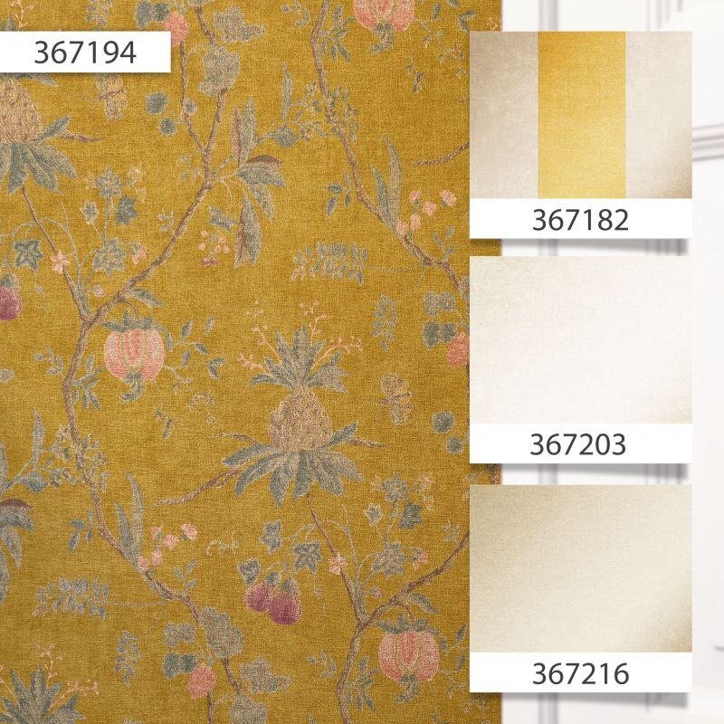 Tapete Gelb, Vanille, Grün livingwalls Vliestapete (1028498)