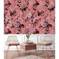 Digitaldruck-Tapete Wild roses 4 livingwalls (1025915)