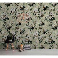 Digitaldruck-Tapete Wild roses 1 livingwalls (1025913)