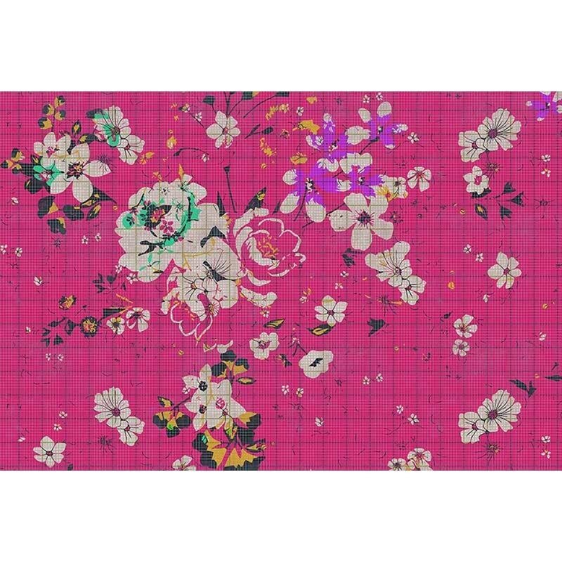 Digitaldruck-Tapete Flower plaid 2 livingwalls (1025901)