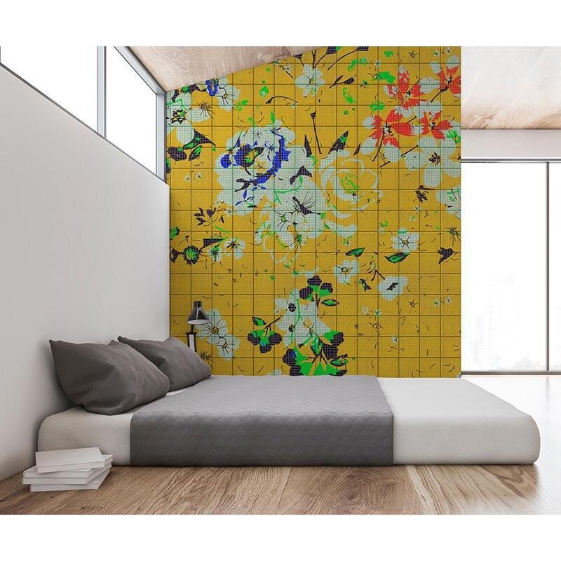 Digitaldruck-Tapete Flower plaid 1 livingwalls (1025900)