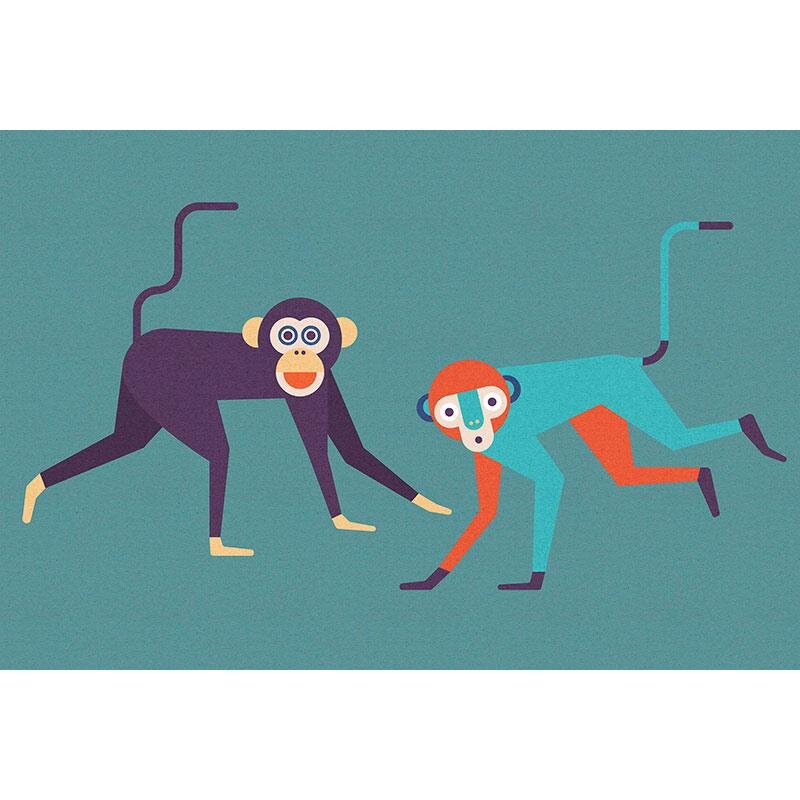 Digitaldruck-Tapete Monkey business 1 livingwalls (1025899)