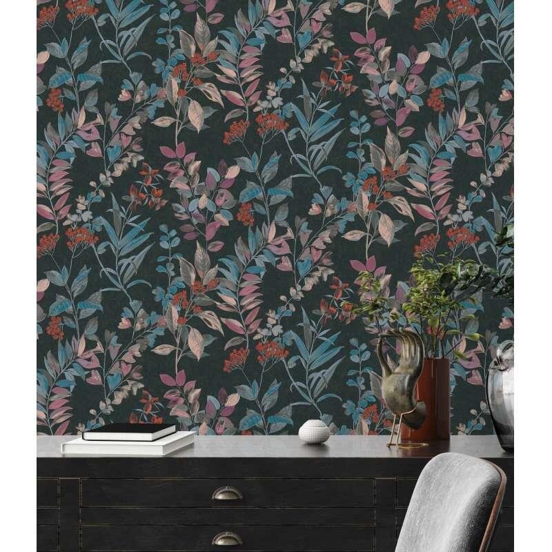 Tapete Schwarz, Blau, Lila Architects Paper Vliestapete (1043590)