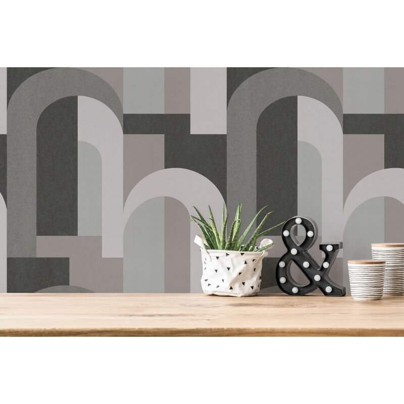 Tapete Grau, Schwarz Architects Paper Vliestapete (1043589)