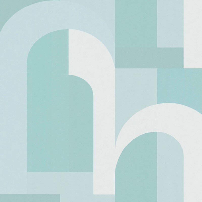 Tapete Türkis, Blau, Grün Architects Paper Vliestapete (1043588)