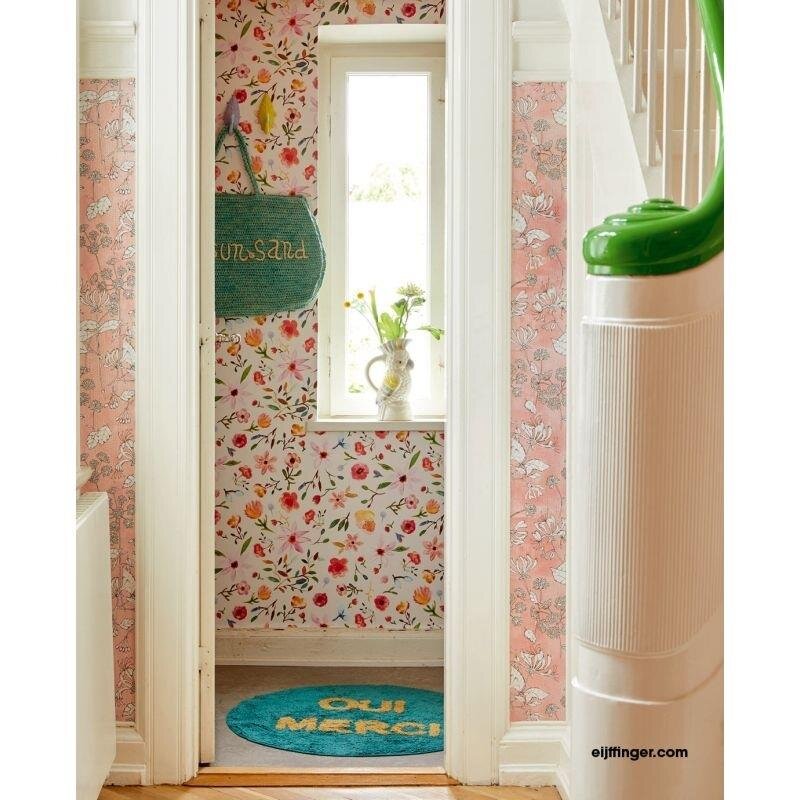 Tapete Pastellfarben, Rosa, Rose Rice Vliestapete (1021748)