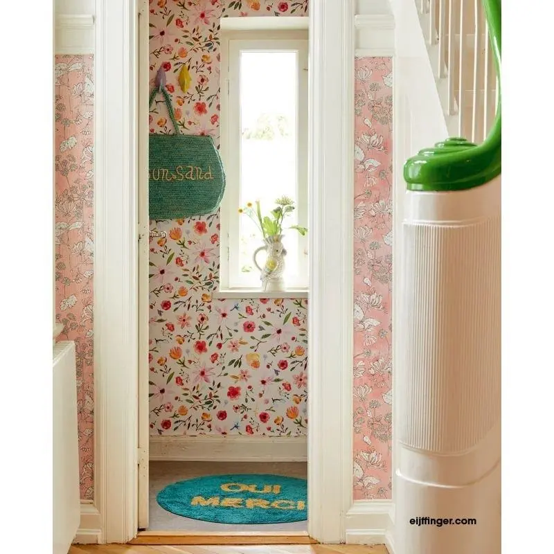 Tapete Pastellfarben, Rosa, Rose Rice Vliestapete (1021748)