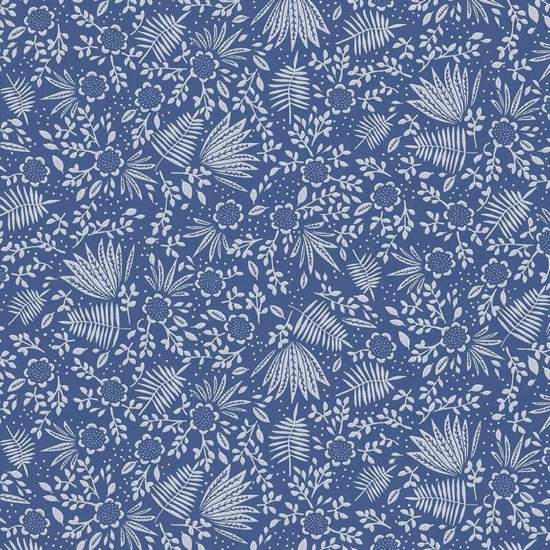 Tapete Blau Rice Vliestapete (1021745)