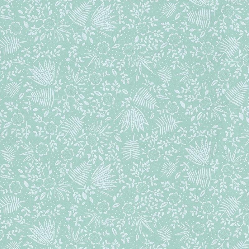 Tapete Türkis Rice Vliestapete (1021743)