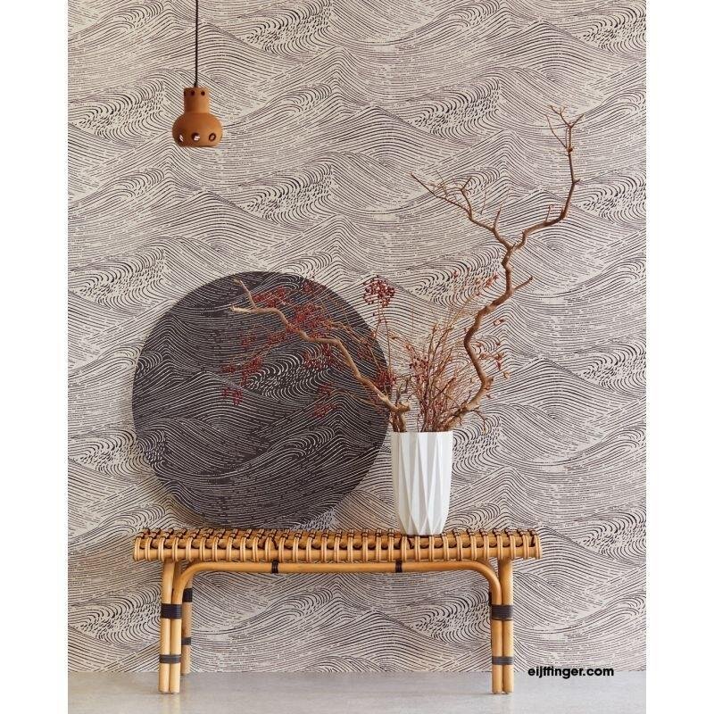 Tapete Schwarz, Anthrazit Eijffinger Vliestapete (1021805)