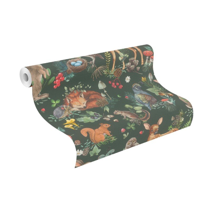 Tapete Braun, Grün Rasch Vliestapete (1043566)