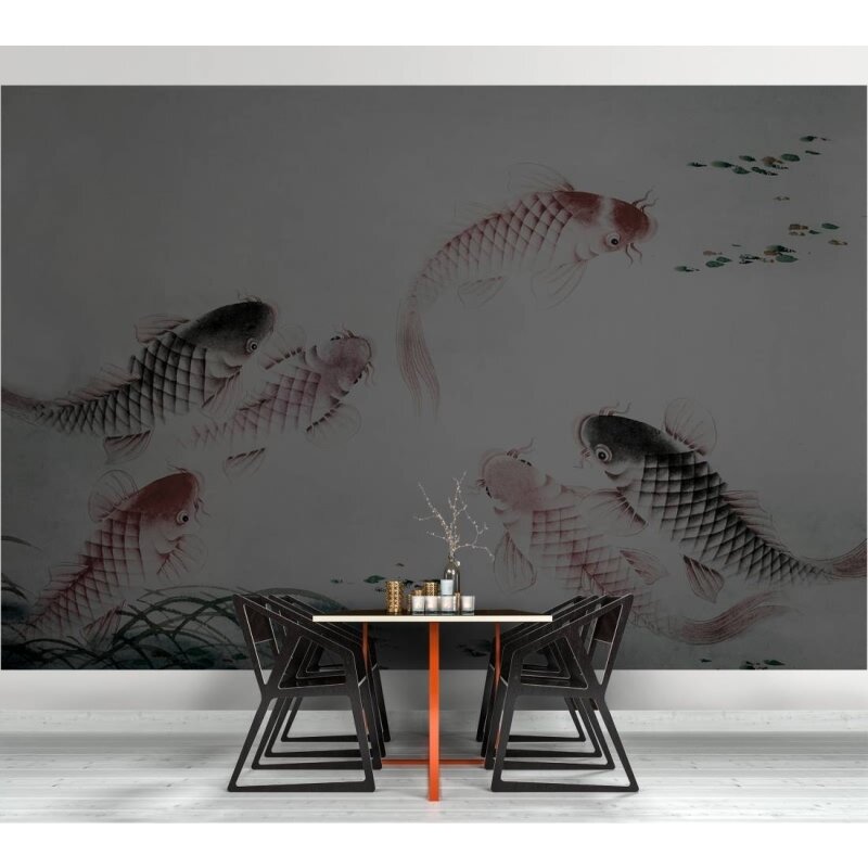 Digitaldruck-Tapete Dancing Kois 2 livingwalls (1024498)