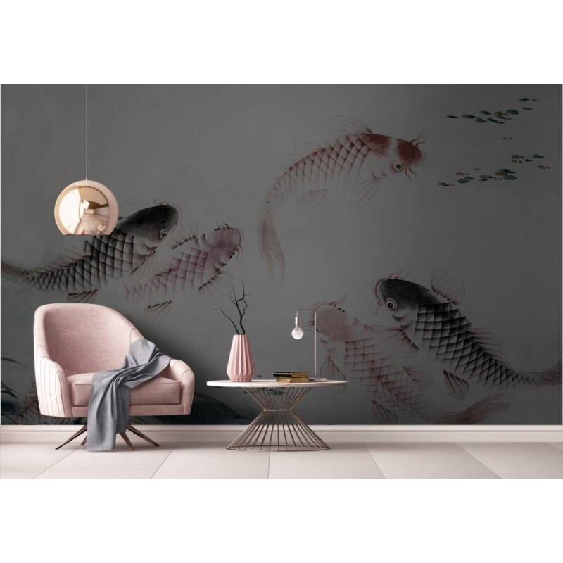 Digitaldruck-Tapete Dancing Kois 2 livingwalls (1024498)