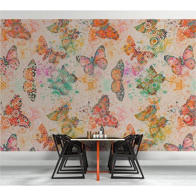 Digitaldruck-Tapete Mosaic Butterflies 2 livingwalls (1024416)