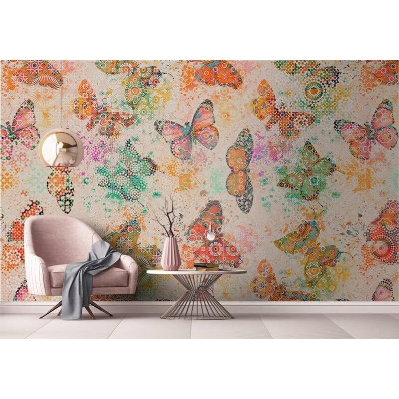 Digitaldruck-Tapete Mosaic Butterflies 2 livingwalls (1024416)