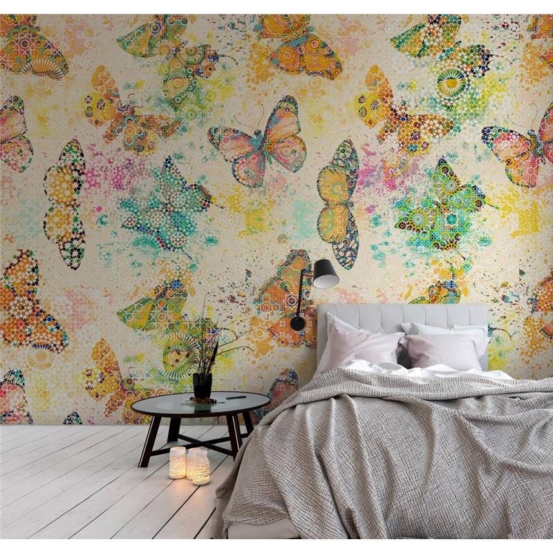 Digitaldruck-Tapete Mosaic Butterflies 1 livingwalls (1024415)