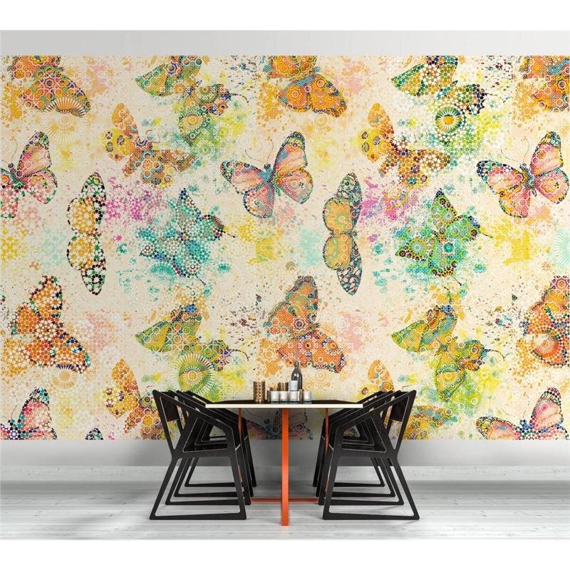 Digitaldruck-Tapete Mosaic Butterflies 1 livingwalls (1024415)