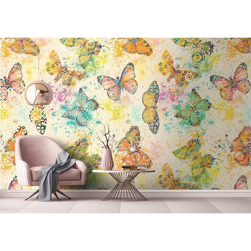 Digitaldruck-Tapete Mosaic Butterflies 1 livingwalls (1024415)