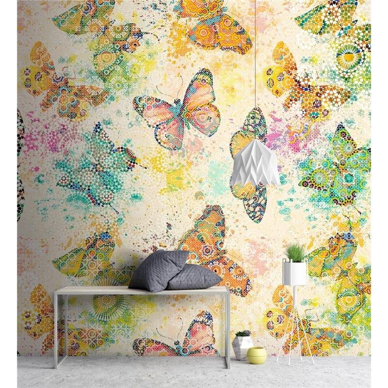 Digitaldruck-Tapete Mosaic Butterflies 1 livingwalls (1024415)