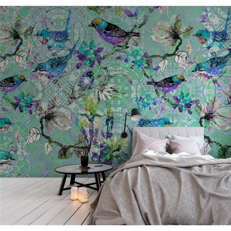 Digitaldruck-Tapete Mosaic Birds 3 livingwalls (1024414)