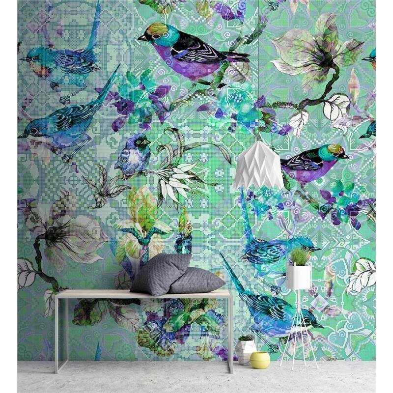 Digitaldruck-Tapete Mosaic Birds 3 livingwalls (1024414)