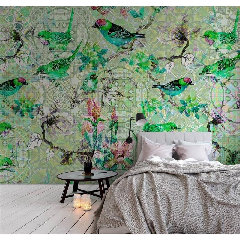 Digitaldruck-Tapete Mosaic Birds 1 livingwalls (1031450)