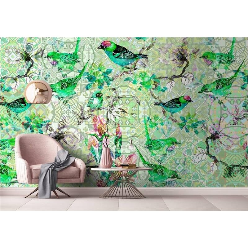 Digitaldruck-Tapete Mosaic Birds 1 livingwalls (1031450)