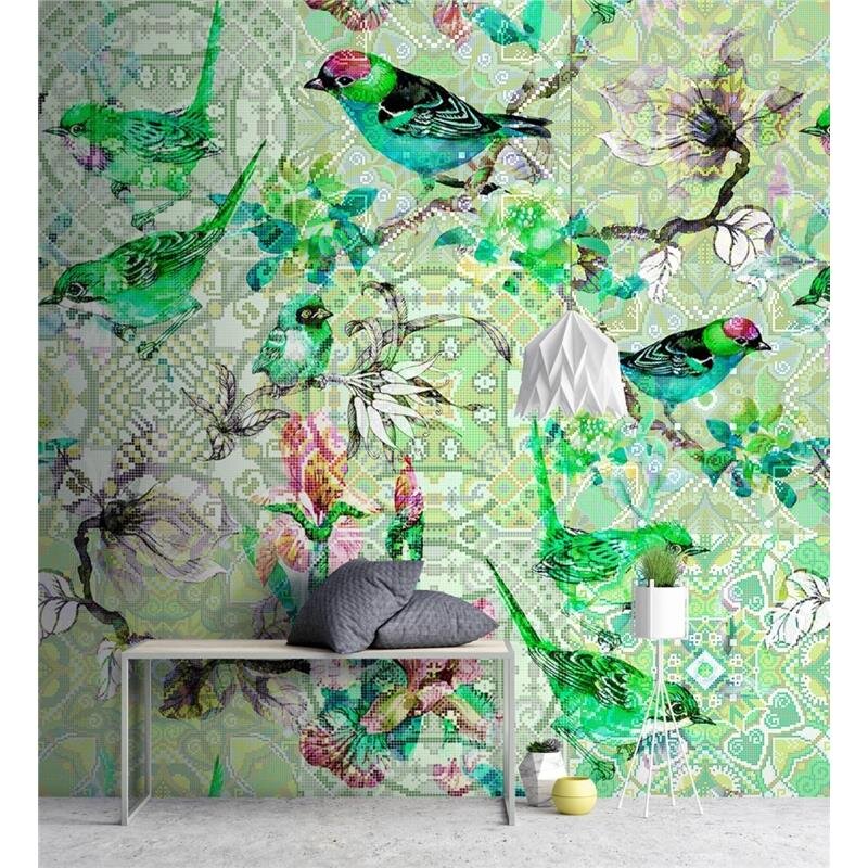 Digitaldruck-Tapete Mosaic Birds 1 livingwalls (1031450)