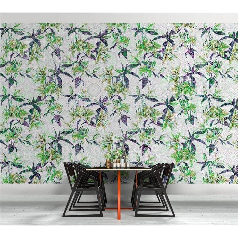 Digitaldruck-Tapete Mosaic Lilies 3 livingwalls (1031449)