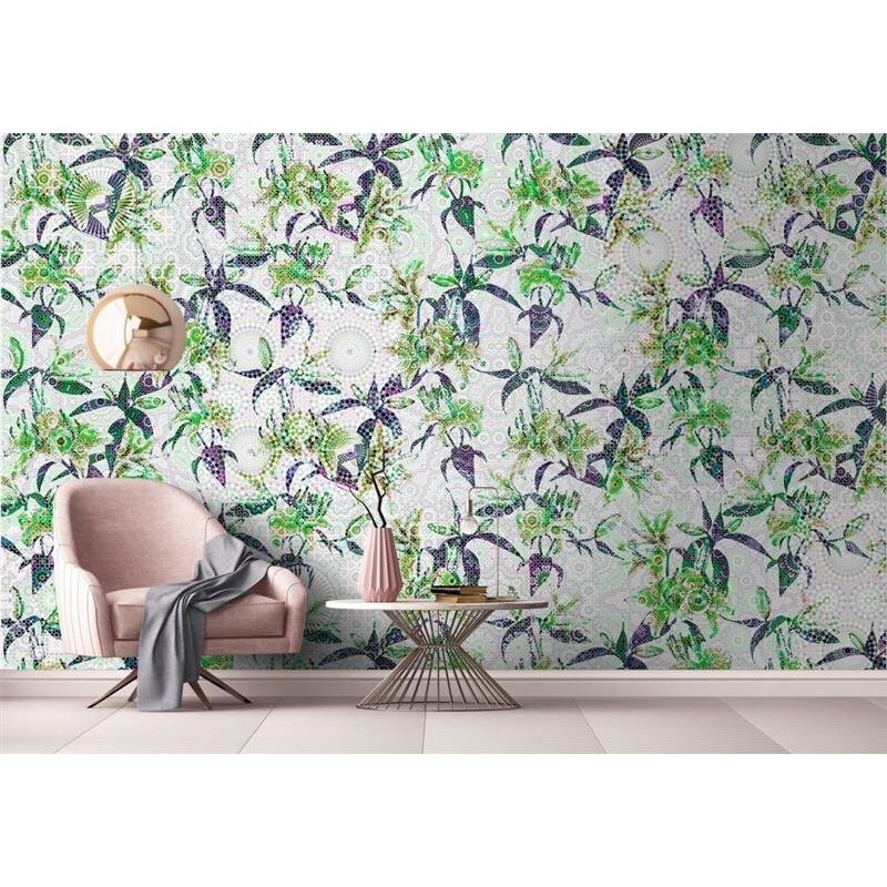 Digitaldruck-Tapete Mosaic Lilies 3 livingwalls (1031449)