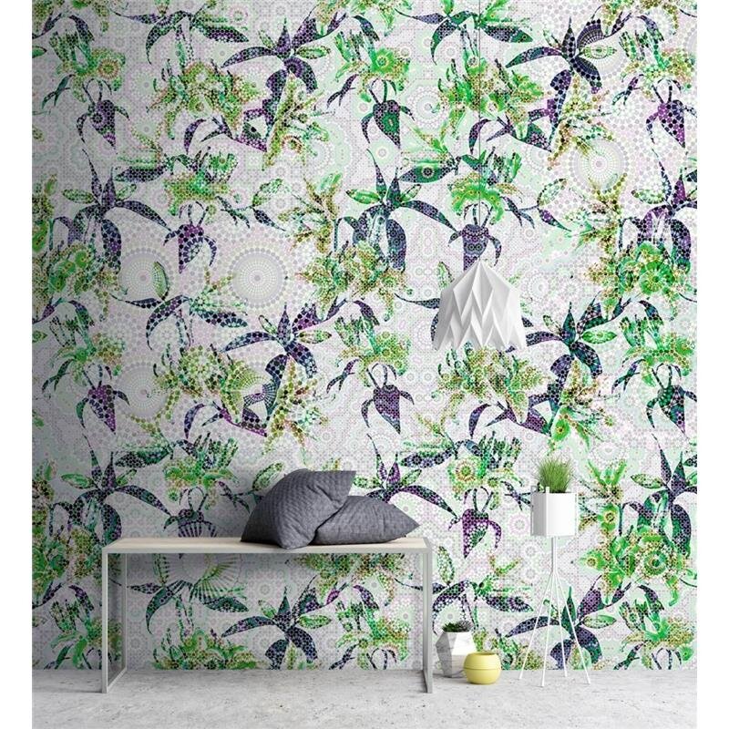 Digitaldruck-Tapete Mosaic Lilies 3 livingwalls (1031449)