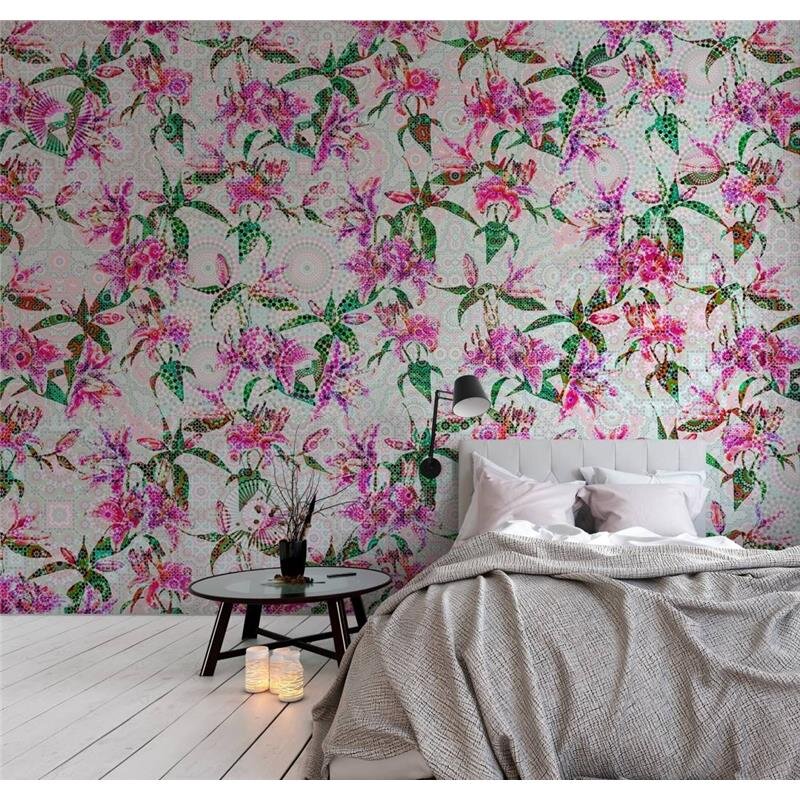 Digitaldruck-Tapete Mosaic Lilies 2 livingwalls (1024408)