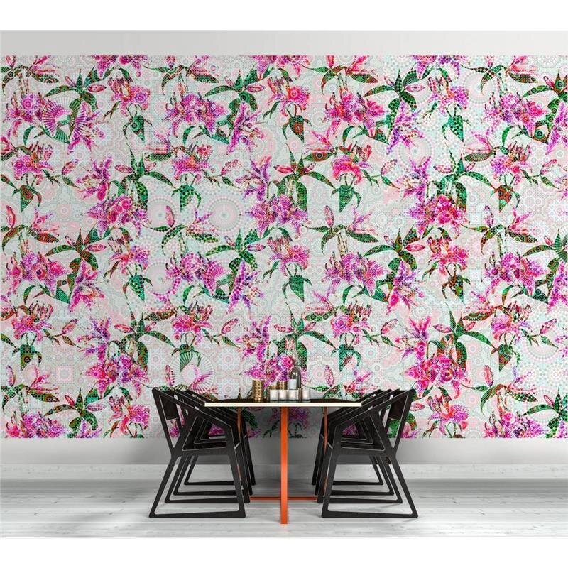 Digitaldruck-Tapete Mosaic Lilies 2 livingwalls (1024408)