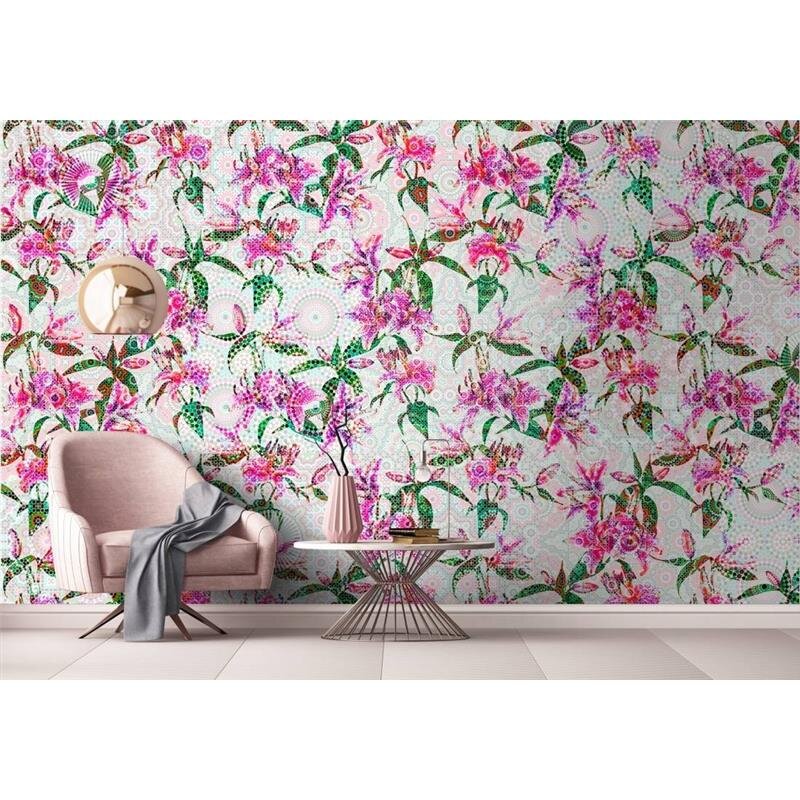 Digitaldruck-Tapete Mosaic Lilies 2 livingwalls (1024408)